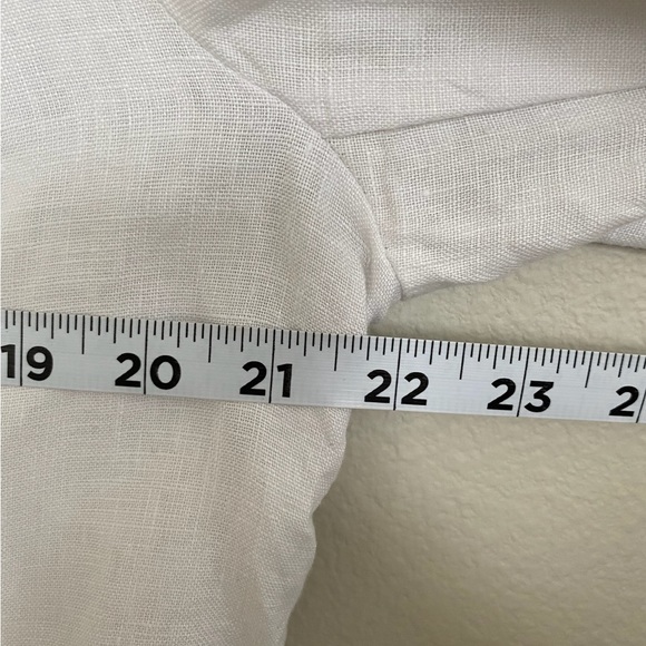 I•N•C white linen zip up jacket woman’s XL - Picture 6 of 7